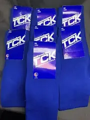 TCK Stirrup Socks Royal Blue Baseball 300 Size Large Lot Of 7