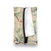 Tissues Purse Pocket Tissue Holder Reusable Vintage Floral Butterfly Print
