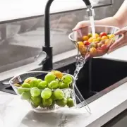 Kitchen Sink Drainer Basket, Strainer, Colander, Multi Functional For Food, Wash