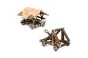 WizKids Games 4D War Machines Battering Ram/Catapult Terrain Model Combo Set 14+