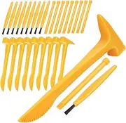 Kisangel 1 Set Dinosaur Digging Tool Set Excavation Kit for Ergonomic Design for Easy Handling Includes Digging Cutting and Cleaning Tools for Archaeological Play and Exploration
