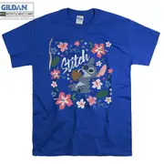 Lilo Stitch Floral Stitch T-shirt
