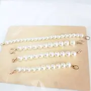 Fashion Pearl Bag Belt Women Shoulder Handbag Strap Purse Replacement Chain