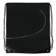Backpack Waterproof Drawstring Travel Bag Gym School Swim PE Swimming Black