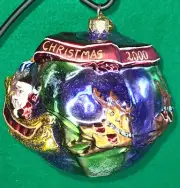 RADKO MILLENNIAL SANTA GLOBE WORLD Ornament COLLECTABLE NWOT RARE RETIRED NEW