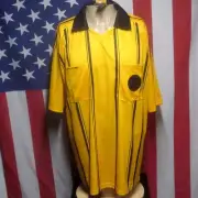 US SOCCER FEDERATION official XL referee jersey Final Decision striped NWT poly