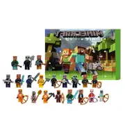 2024 Christmas Minecraft Action Figures Model Toys Advent Calendar Xmas 24 Days Countdown Blind Box Surprise Gift