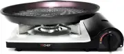 TECHEF - Stovetop Korean BBQ Non-Stick Grill Pan with Agni Portable Gas Stove