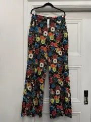 NWT ALICE + OLIVIA DYLAN HIGH WAIST WIDE LEG PANTS SIZE 10 $395