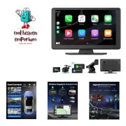 Portable Carplay Screen for Car 5K Dash Cam, 9" Wireless CarPlay & Android Au...