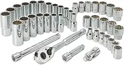 Stanley 3/8 Inch Drive Metric and A/F Socket Set (42 Pieces)