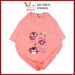 中性 T 恤搭配 LOTSO CUTE STRAWBERRY BEAR 印花 HOT CUTE(所有尺碼 M-L-XL-