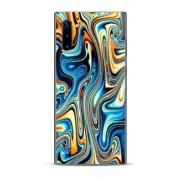 Skins Decal Wrap for Samsung Galaxy Note 10 blue orange psychadelic oil slick