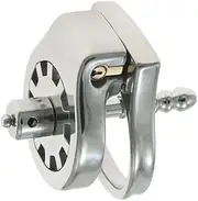Sex Toys Chastity Lock Metal Flat Exercise Sissy Male Chastity Cage Invisible Cock Cage with Urethral Catheter for Penis Training Bondage to Prevent Erection for Male