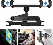 Car Headrest Tablet Holder, Adjustable Tablet Holder Mount for Car Back Seat, Road Trip Essentials for Kids, for 4.7-11" Tablet Like iPad Pro, Air, Mini, Galaxy, Fire