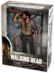 2014 The Walking Dead McFarlane 10” Deluxe Action Figure RICK GRIMES NEW IN BOX