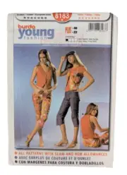 Burda #8183 Young Fashions Teens Vest Uncut Sewing Pattern sizes 10-22