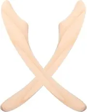 SHERCHPRY 2pcs Wooden Facial Scraping Stick Japanese Style Body Sculpting Tool for Muscle Relaxation Acupoint Stimulation Compact Travel Friendly Massaging Board for Home the Go