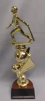 baseball trophy triple ball weighted base award team quantities