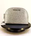 Michael Kors Silver Glitter Travel Pouch/Make Up Case