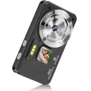 Digital Camera, Autofocus 4K 64MP Point and Shoot Digital Cameras for Teens, 18X Zoom Anti Shake Compact Video Camera for Kids Beginner, Black