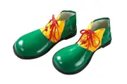 Sztxj Costume for Adults Clown Shoes Adult Size, Multi-Colour, One Size, Green