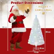150cm Fiber Optic Christmas Tree with LED Snowflakes and Star Topper