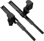 Pull Out Keyboard Tray Slide,Height Adjustable Clamp Keyboard Tray Pull Out Slider Track | Under Desk Sliding Keyboard Tray Rail, Pull Out Slider Track for Tray Board