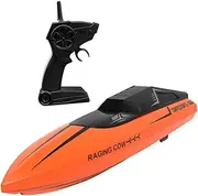 JOINPAYA 1 Set Remote Control Boat Racing Boat Model Racing Boat Electric Ride on Fishing Boat Mini B Speedboat Speedboat Plaything Orange PVC