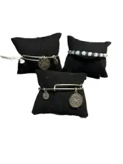 Alex and Ani Bracelet set of 3 Energy Bracelets Silvertone Brand New