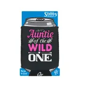 Auntie Of The Wild One - Funny Holders Novelty Stubby Holder