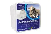 Aus Made Merino Wool Quilt 700GSM 270x240cm Super King Size