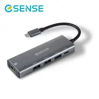 在飛比找momo購物網優惠-【ESENSE 逸盛】H546 Type-C/USB3.0/