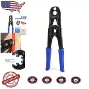 Compact 3/8 - 1 in PEX Crimp Tool - Heavy-Duty Construction for Plumbing Repairs