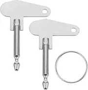 GANAZONO 2pcs Universal Tractor Key Mini Excavator Keys Ignition Starter Lawn Mower Ignition Switch Tractor Replacement Cart Ignition Keys Tractor Ignition Switch Silver Metal