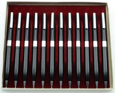 Wholesale Lot of 12 Sheaffer 330 Pencil - Black Chrome Trim, .9mm Leads (New)