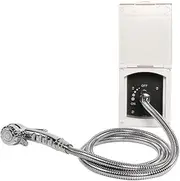 White Exterior Shower Box Kit For Caravan RV Boat Motorhome(Shower with Faucet b)