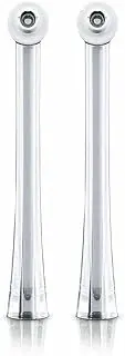 2pc Philips HX8032/05 Replacement Nozzle Dental Heads for AirFloss Ultra Silver