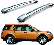 Duty Lockable Roof Rack Cross Bars Aluminum Car Racks Compatible for Landrover Freelander2 2007-2016/Roof Rails Compatible for