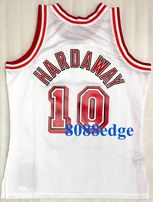 "TIM HARDAWAY" SIGNED JERSEY AUTO KILLER X-OVER/HOF INSCRIPTIONS AUTOGRAPH+PHOTO