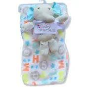 BABY STARTERS Security Blanket MY 1ST FIRST FRIEND Elephant Plush Toy Lovey New