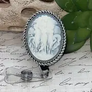 Blue Muses Dance Mythology Lanyard Cameo Retractable Reel ID Card Badge Holder