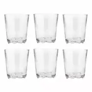 Stelton drinking glass Glacier set of 6, water glass glasses set glass transp...