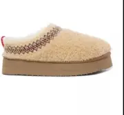 UGG $350 EU 40 Or 9 Elissa Fluffy Taz Mini Slippers Booties
