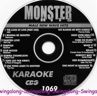 New Male Wave MONSTER HITS KARAOKE CD+G VOL-1069 Ramones IN WHITE SLEEVES