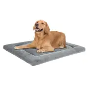 Dog Bed Mat Crate Pad for Up to 110 lbs Dogs with Reversible Sides for Cold