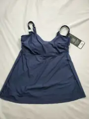 Miraclesuit Womens Surplice Underwire Tankini Top Size 34DD