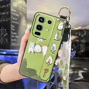 Phone Case Compatible with infinix Note50 4G/Note50 Pro 4G/X6858, Cute Lanyard Kickstand Protective Ring Fashion Design Waterproof Cartoon