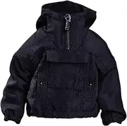 Yunhgft 1:12 Scale Fashion Hoodies Pullover Sweatshirt Quarter Zip Front Pocket for 6inch Male Action Figures BJD Doll Clothing Costume Outfits , Black