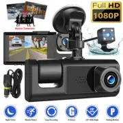 3 Channel Wifi Dash Cam 1080P HD Driving Recorder G-Sensor Car Front+Rear Camera